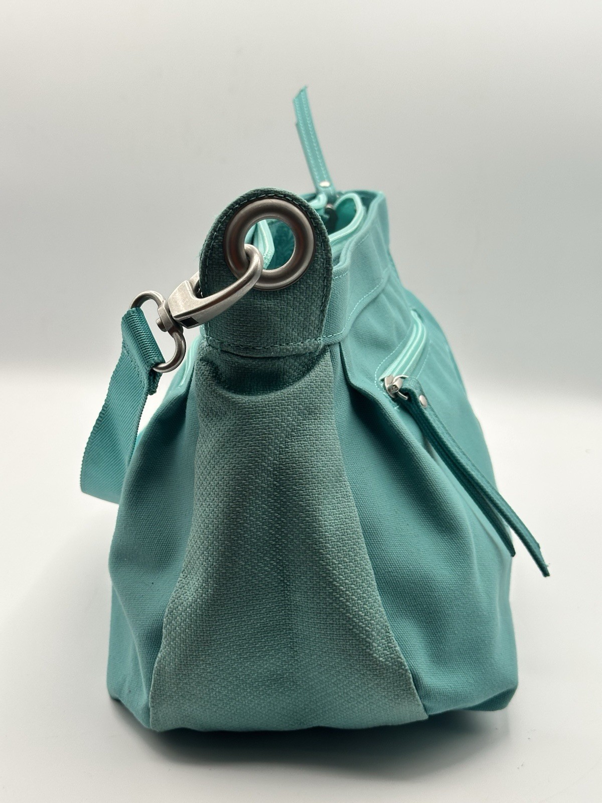 Haiku Sea Mist Blue Convertible Crossbody Hand Carry Shoulder Bag
