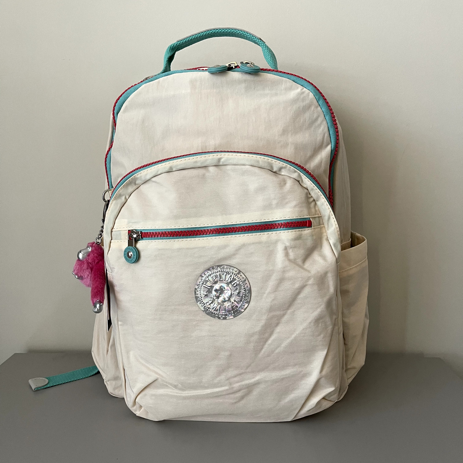 Kipling Seoul up 15″ laptop Large Backpack in Alabaster Paint NWT