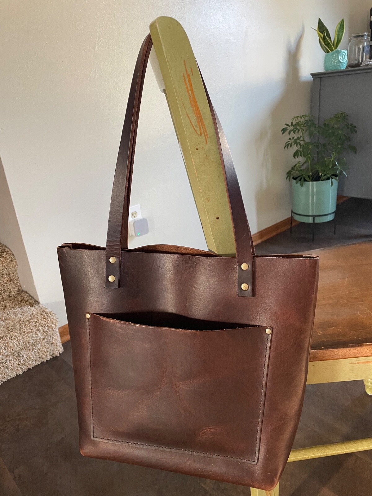 Portland Leather Goods Brown Authentic Tote Bag Grizzly