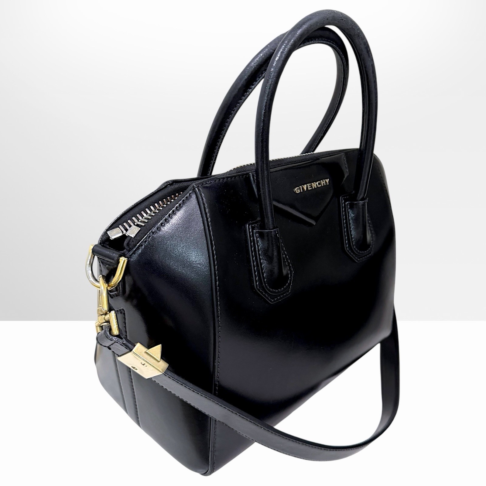 Givenchy Antigona Small Bag In Box Leather Detachable Shoulder Strap
