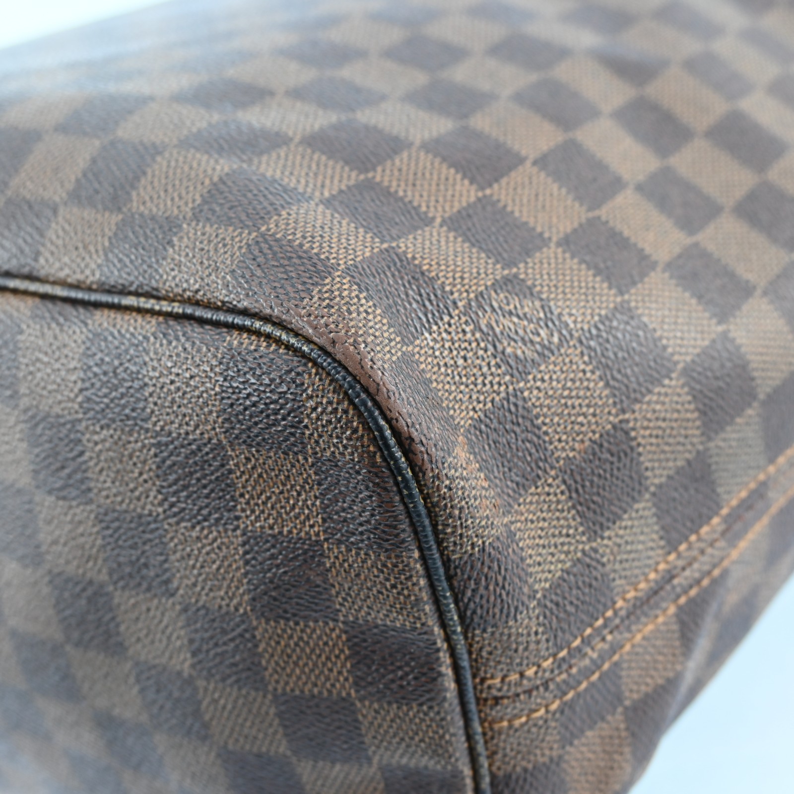 Louis Vuitton Neverfull MM Shoulder Bag Damier Ebene Tote Bag N51105 N2708YG801