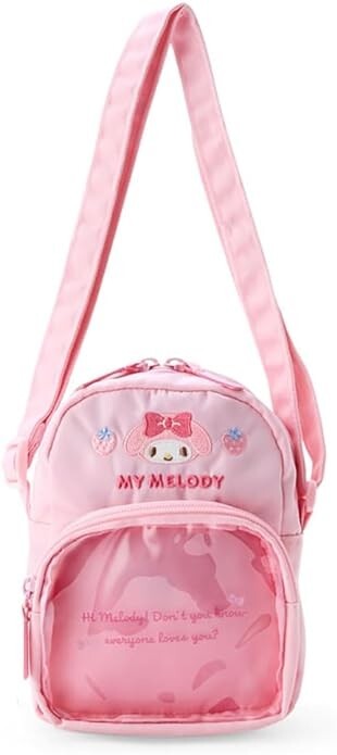 Sanrio Kids Shoulder Bag My Melody 62.5-120cm Nylon, Polyester, PVC Pink P-2