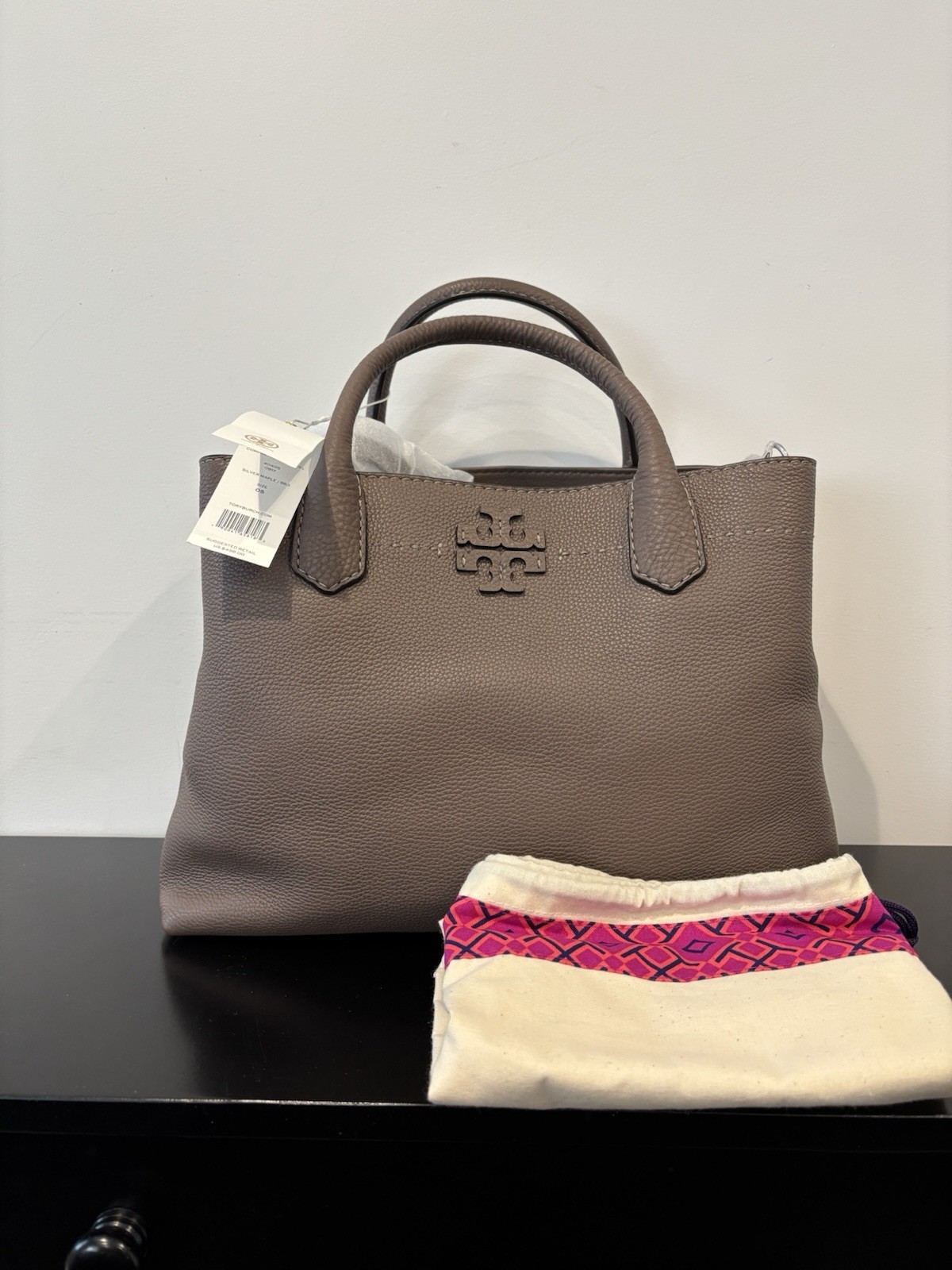 Tory Burch McGraw Triple Compartment Leather Satchel 404050917