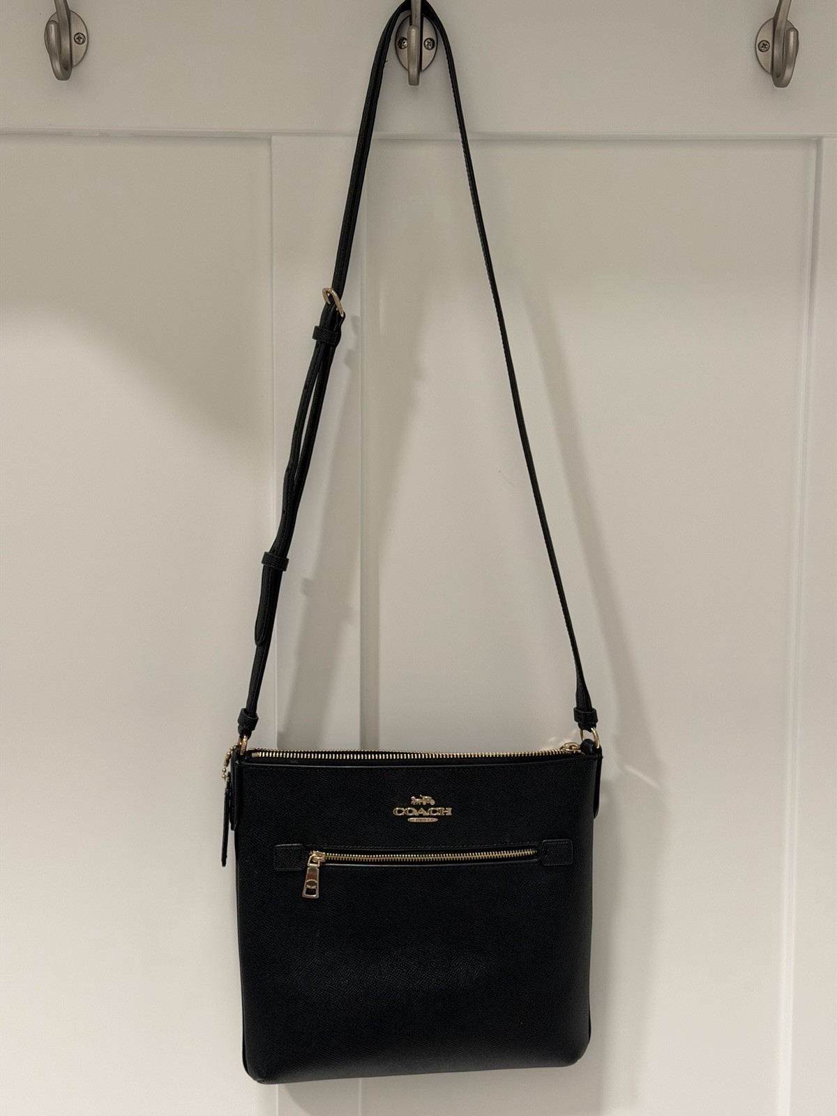 coach mini rowan file crossbody bag Black