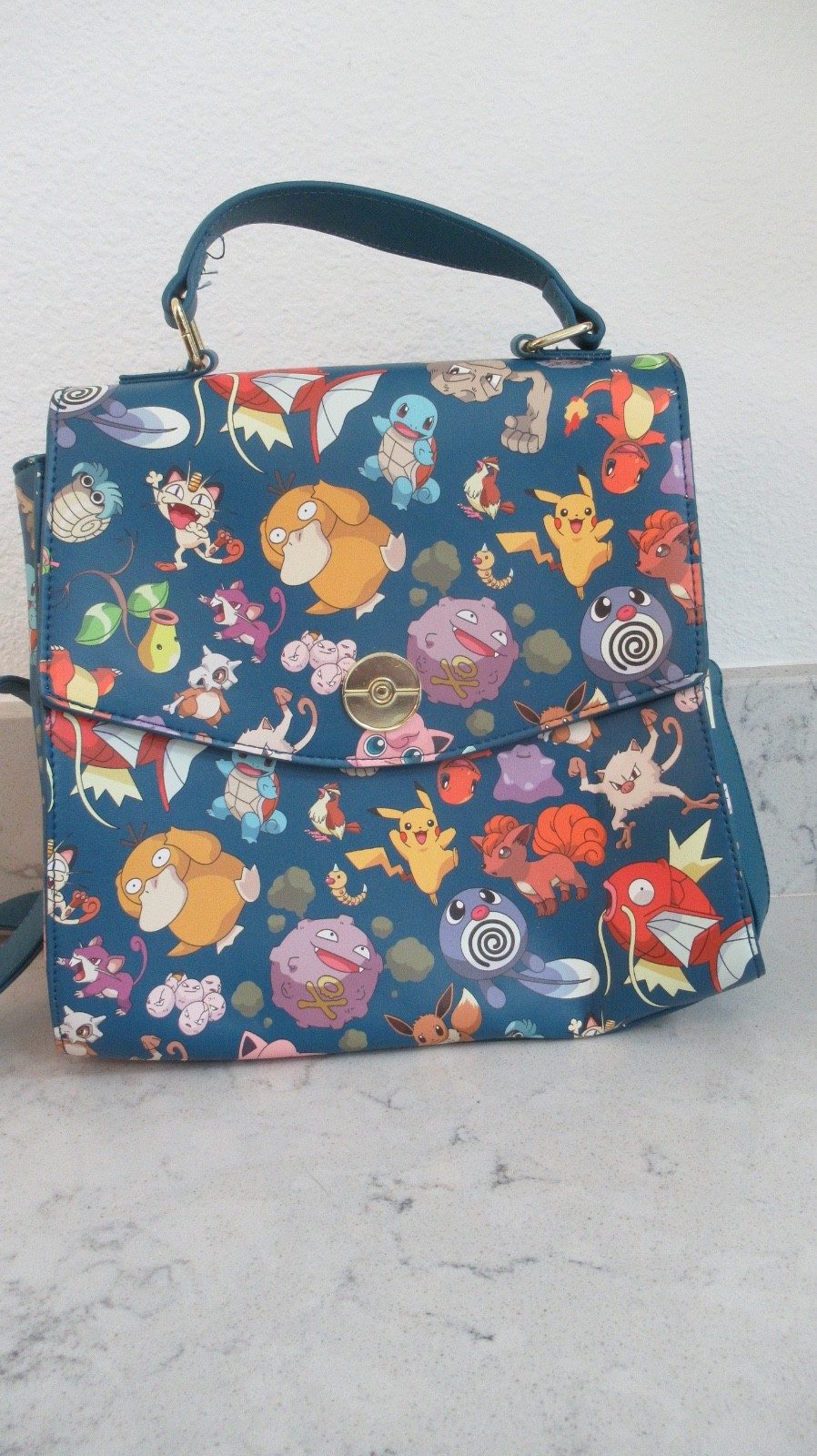 Loungefly Pokemon First Generation Allover Print Crossbody Satchel Handbag