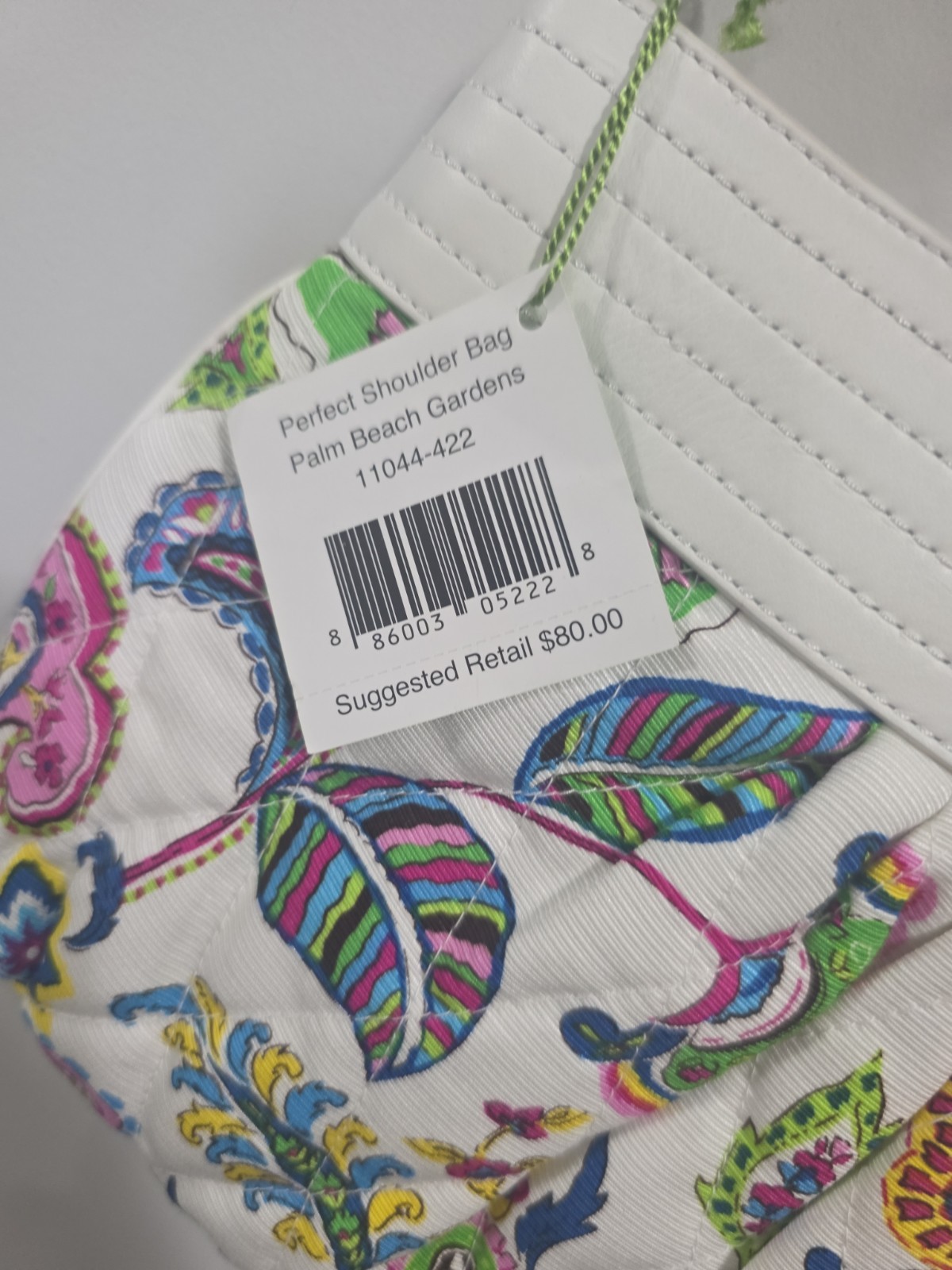 Vera Bradley Perfect Shoulder Bag Palm Beach Garden Free Shipping NWT