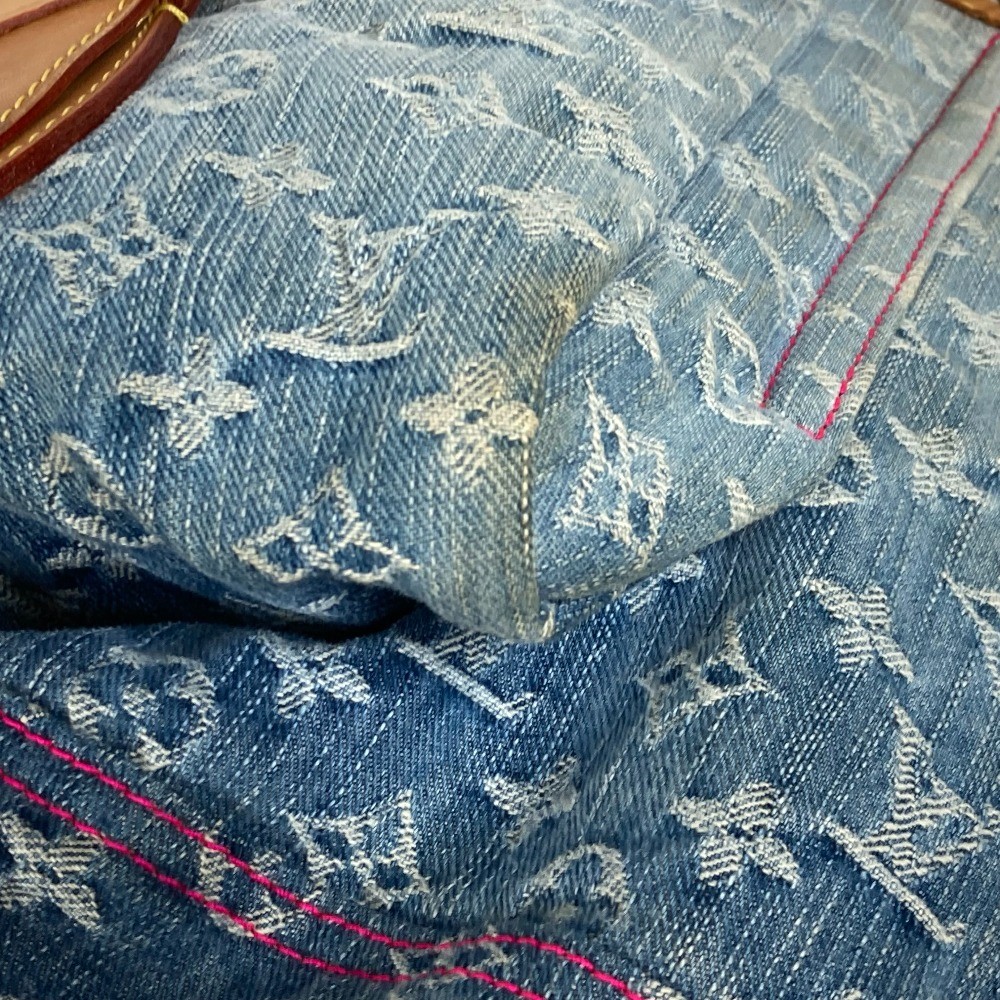 LOUIS VUITTON M93184 Gradient SunburstPM Bag MonogramDenim blue/pink