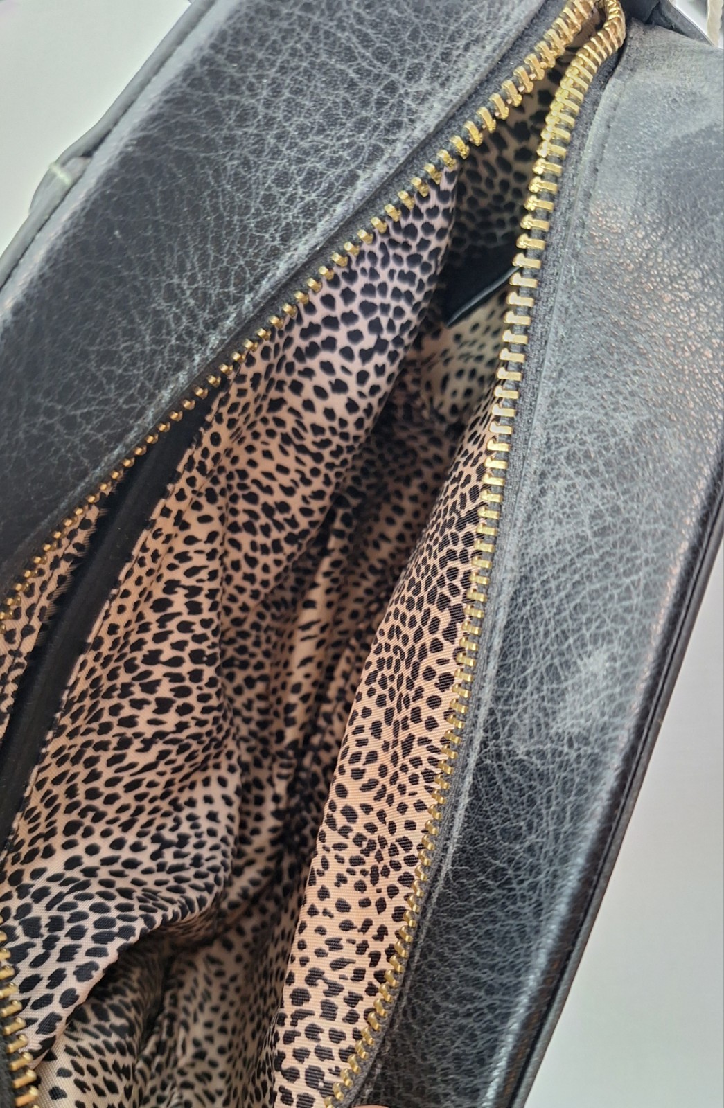 Alyssa Vegan Lead Free Leopard Print Crossbody Purse LA New York Milan NWT