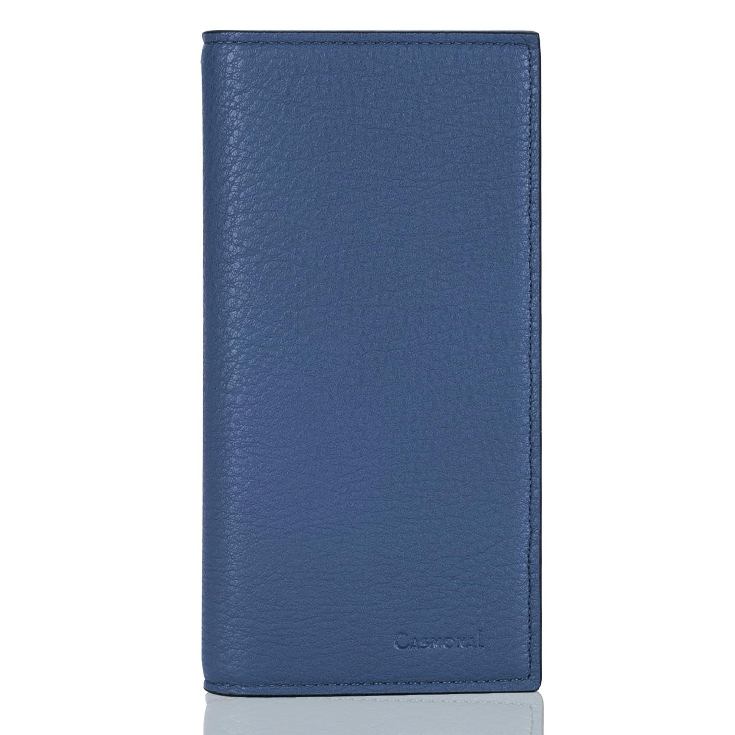 CASMONAL Checkbook Cover Wallet for Women & Men – Premium Leather