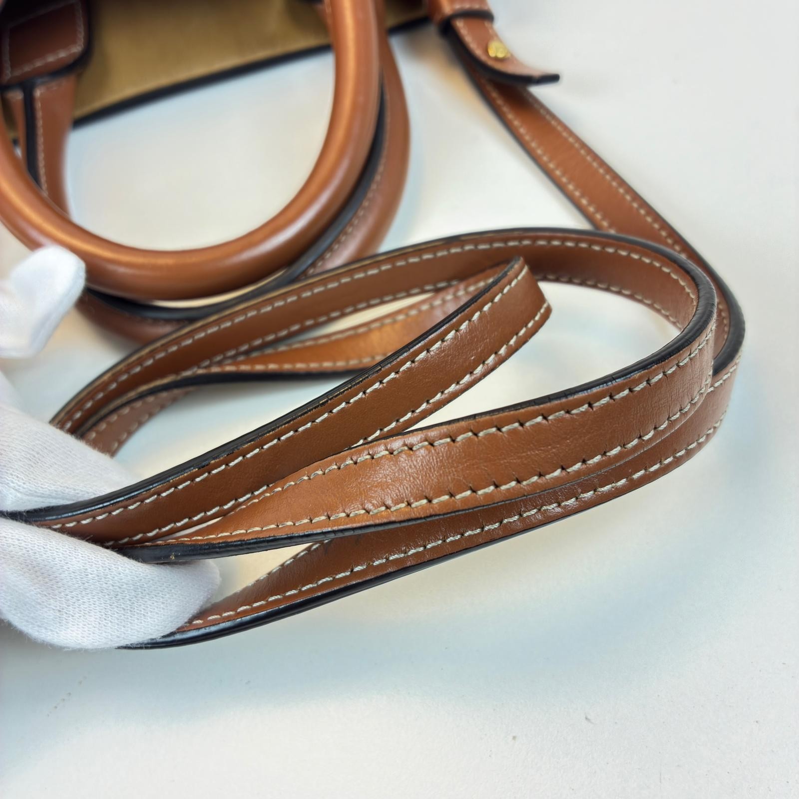 CELINE Vertical Cabas Mini 2-Way Bag Shoulder Bag 194372BZK.04LU PVC Brown