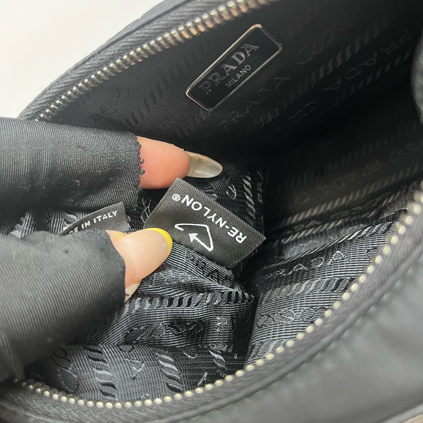 Prada Re-Edition 2005 Hobo Normal Black Re-Nylon Underarm/Crossbody Duty Paid
