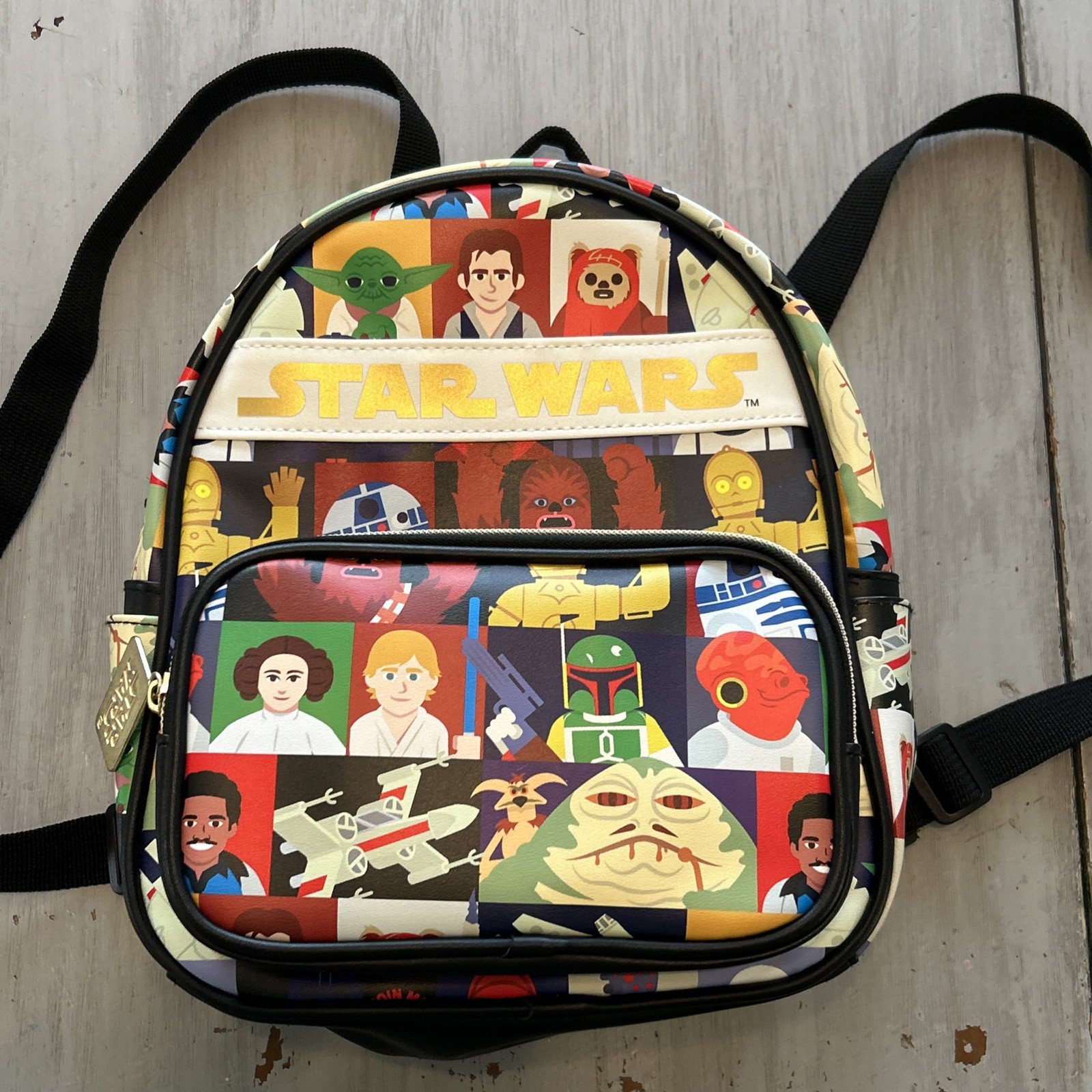 Star Wars Characters Mini Back Pack Lucas Films Jaba Han Ewok Millennium Falcon