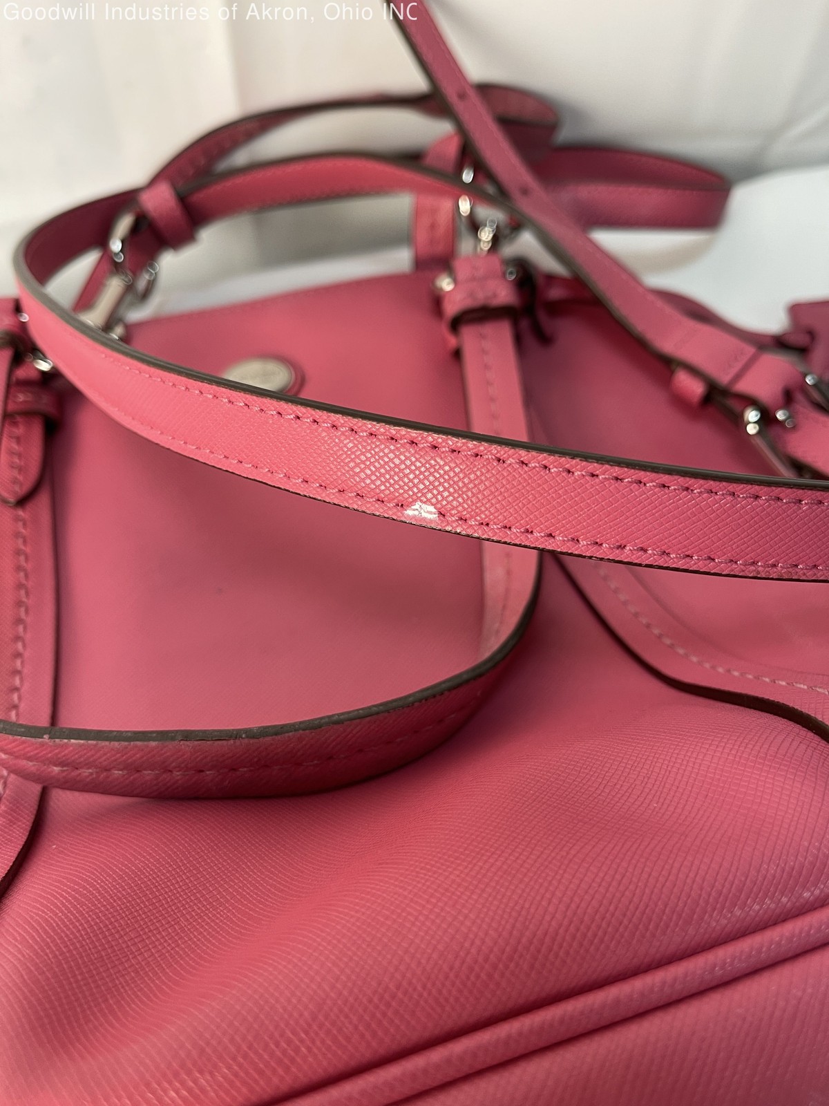 Gently Loved Certified Authentic Pink Coach Dome Satchel