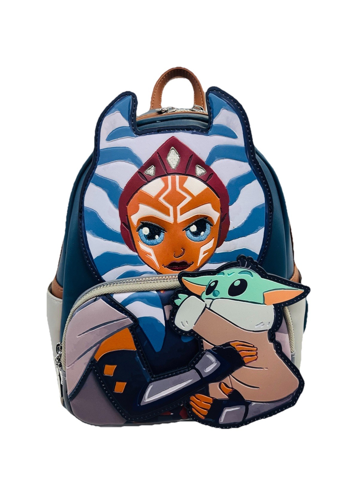 Loungefly STAR WAR Mandalorian Ahsoka Holding Grogu Mini Backpack( STBK0437)
