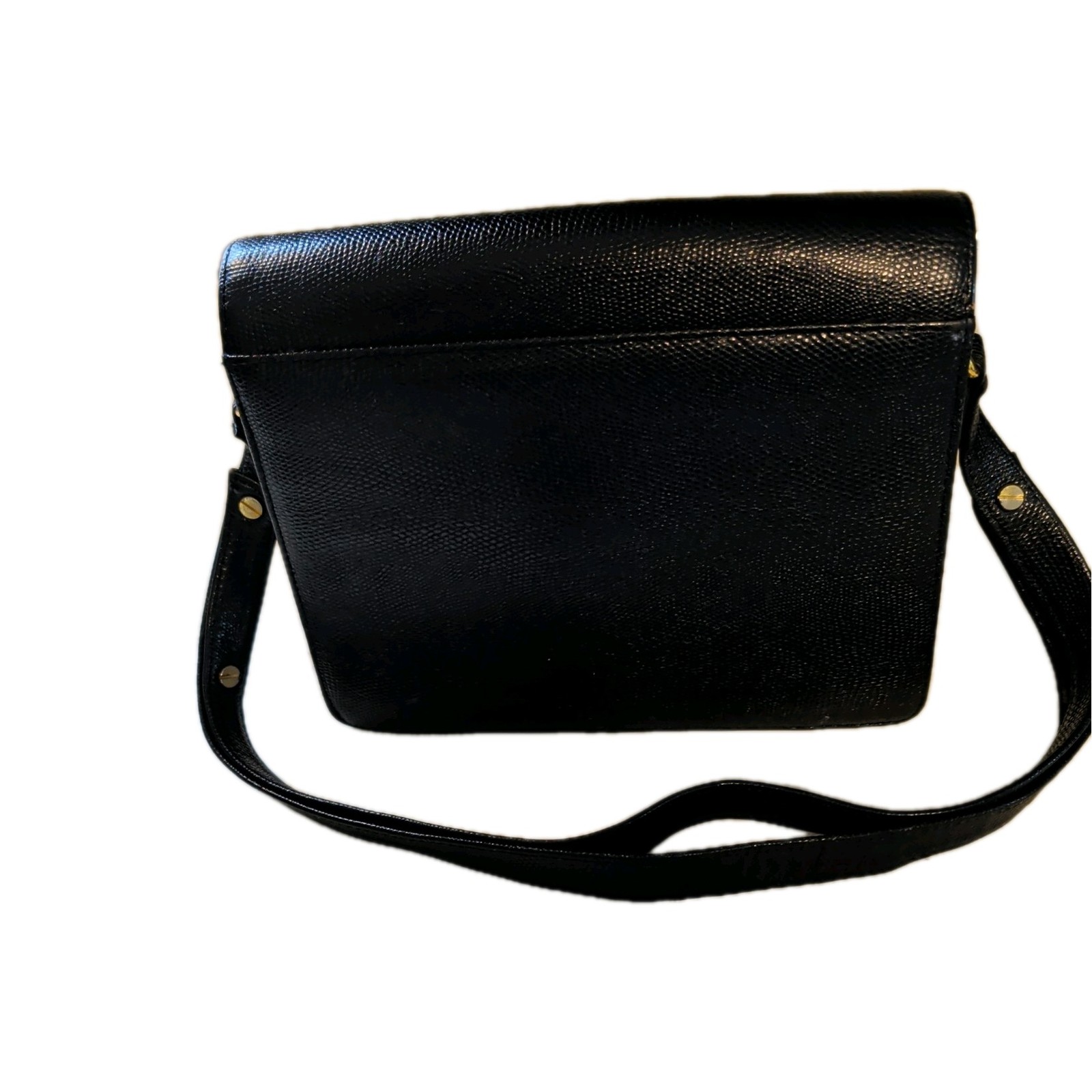 Black Salvatore Ferragamo Vara bow pebbled-leather crossbody bag