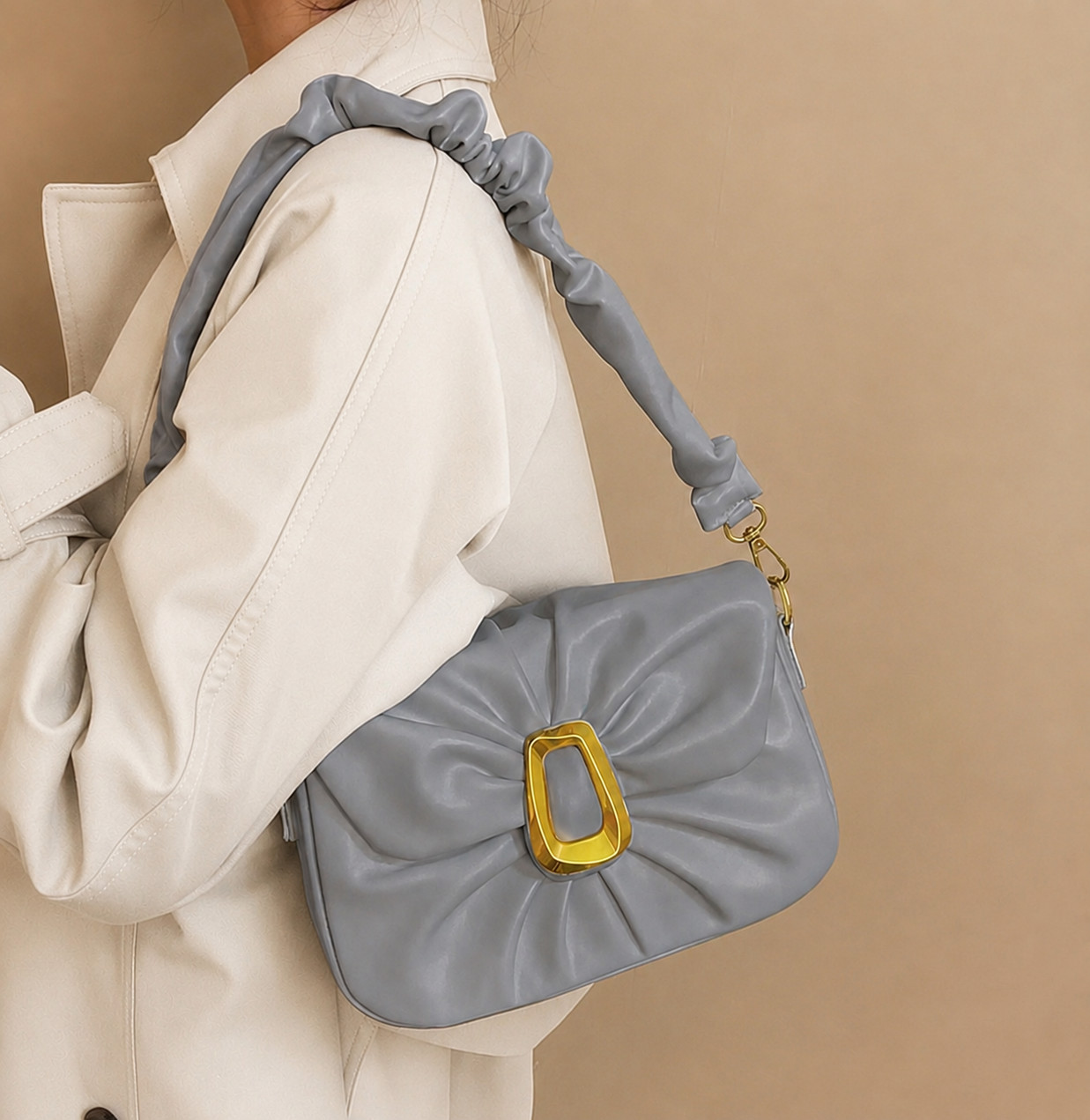 Handbag Leather Purse Tote bag Women Shoulder Bag Minimal Design Top Handle Bag