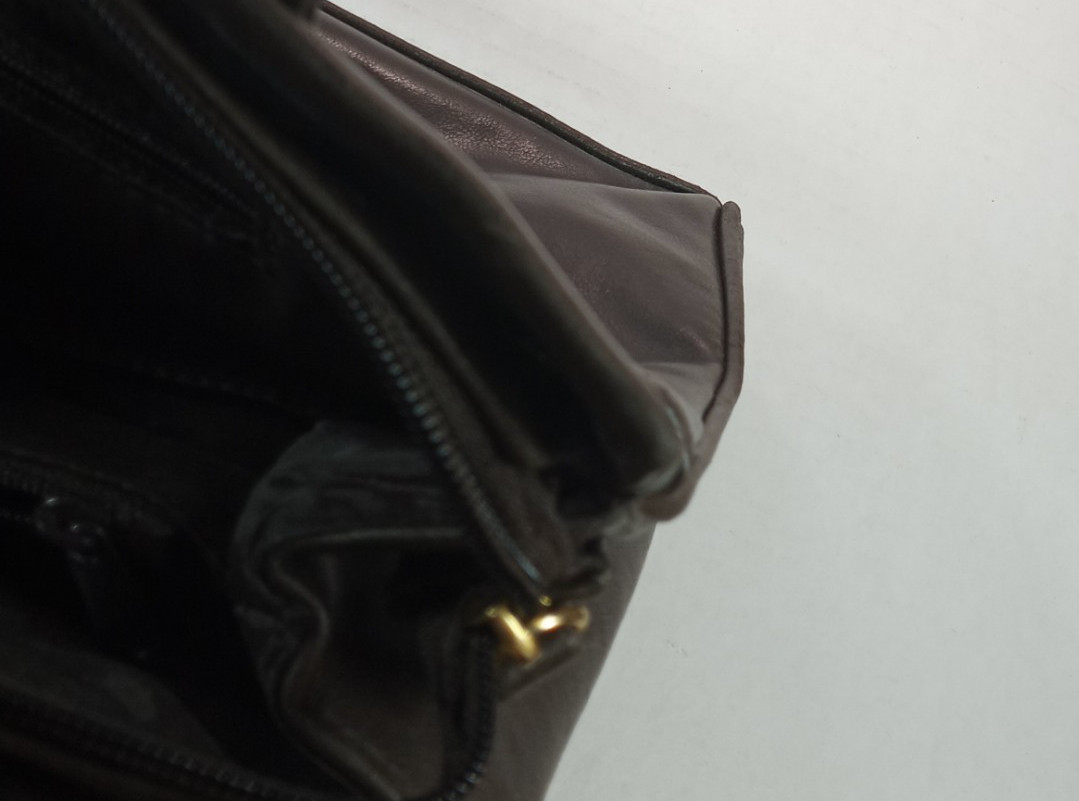 Worthington leather double strap shoulder bag