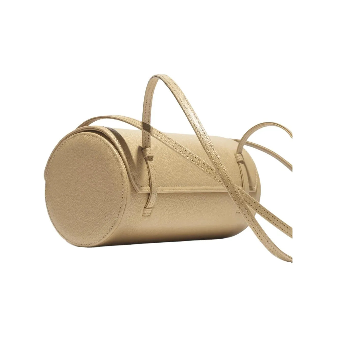 CHANEL Small Bowling Bag Beige Gold Hardware 8.07*3.94*3.94 in