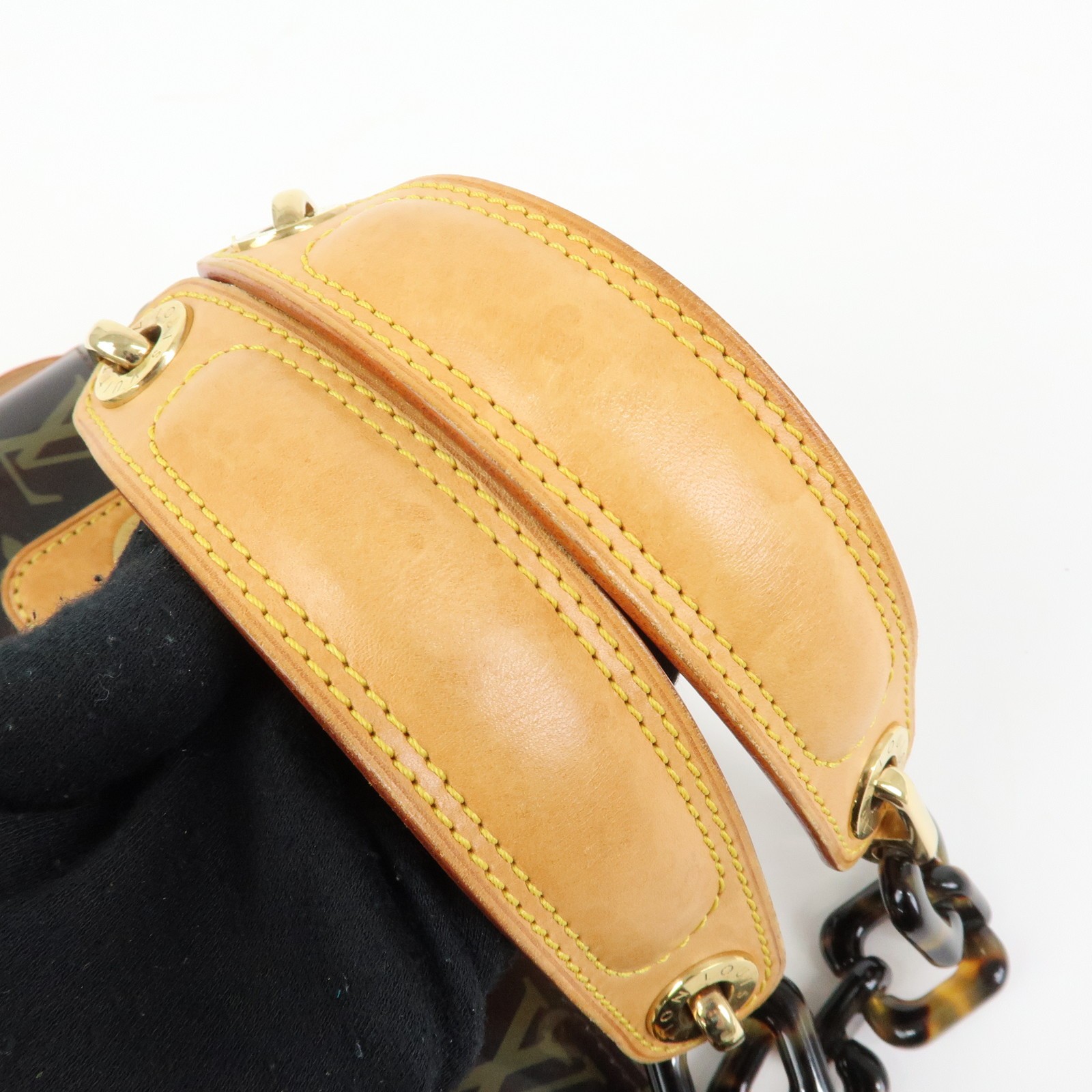 Louis Vuitton Monogram Cabas Ambre PM Tote Bag Clear Brown M92502 Auth Used F/S