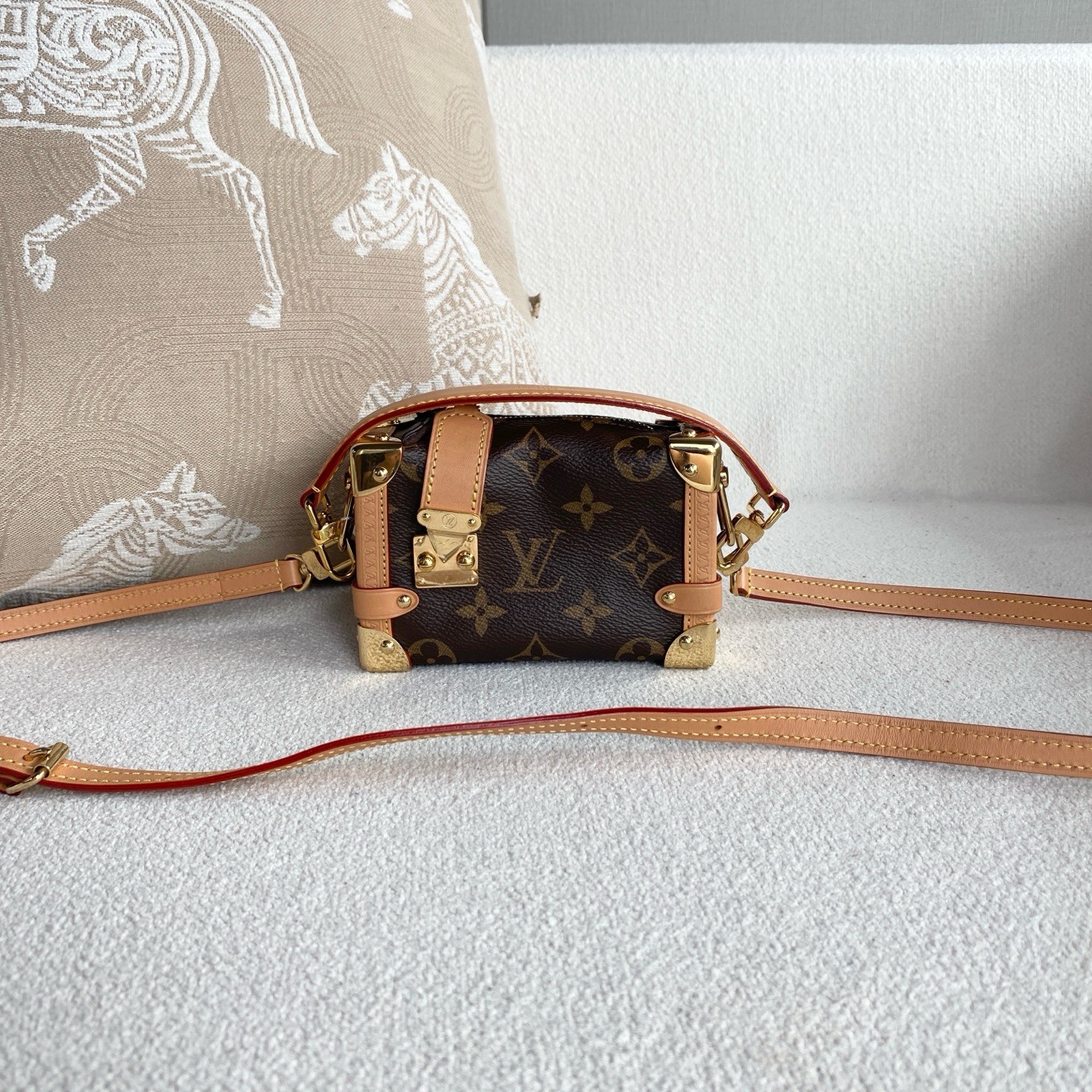 Louis Vuitton Monogram Mini Side Trunk, Eileen Gu Style Ladies Crossbody Bag