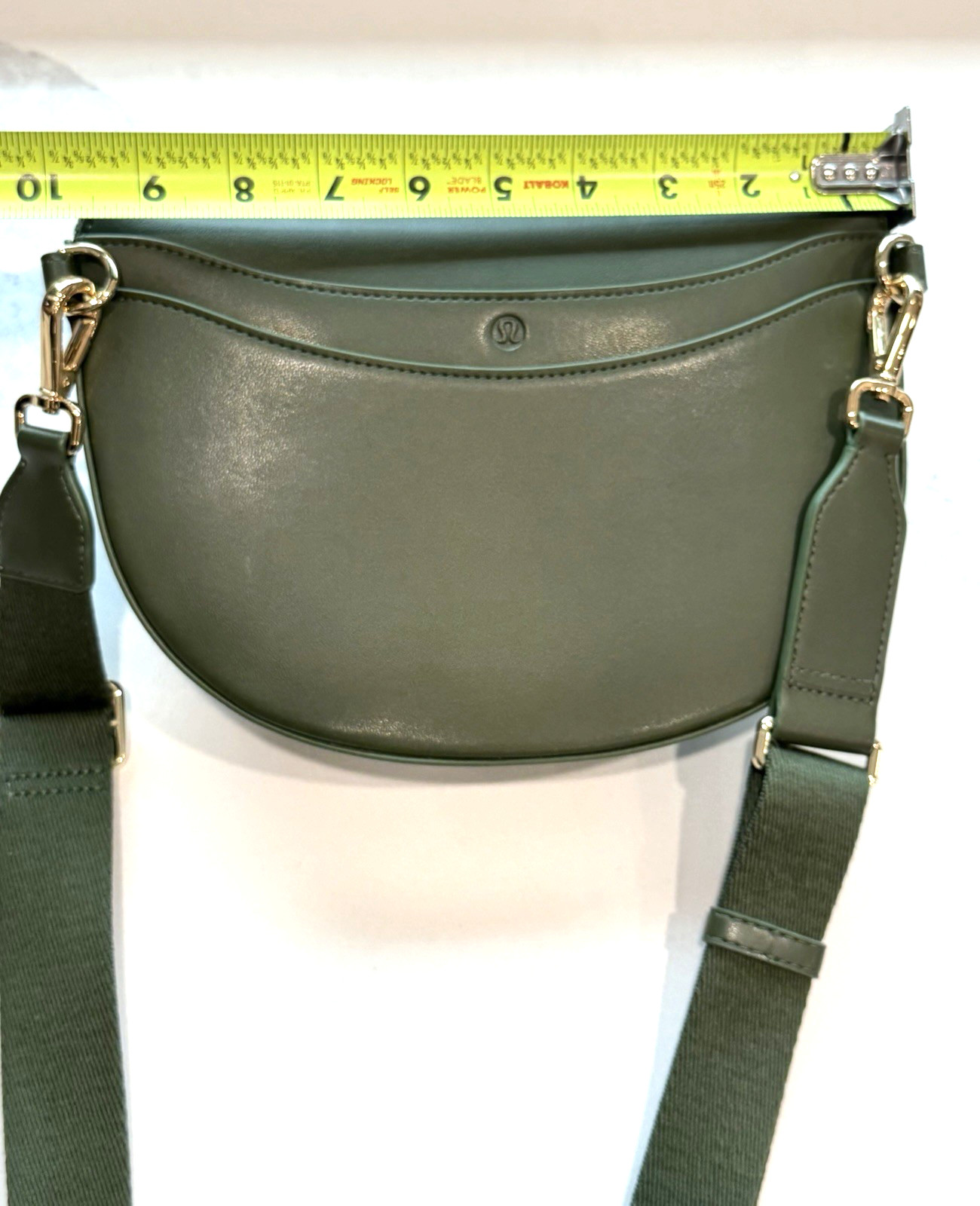 RARE Lululemon Cactus Leather Alternative Crossbody Saddle Bag 2L – OLIVE GREEN