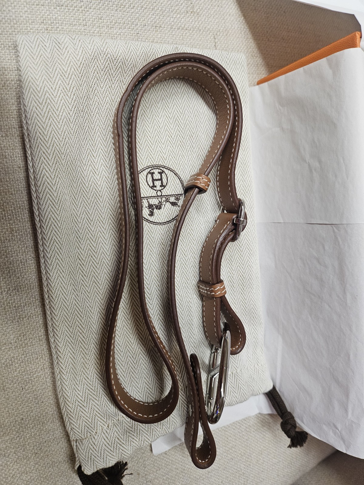 Hermes In The Loop Belt Bag Verso Swift Leather Gold/Yellow Palladium Hardware