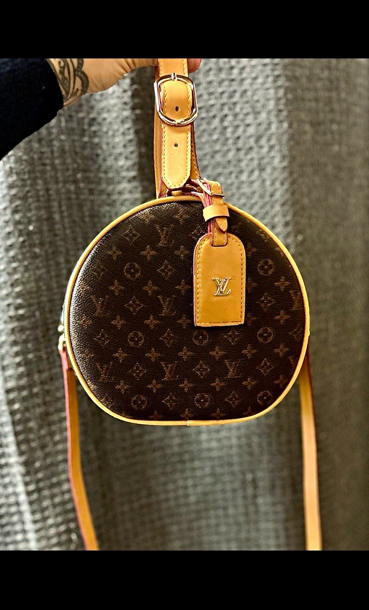 Louis Vuitton Petite Boite Chapeau bag-top handle w/ crossbody strap attachment