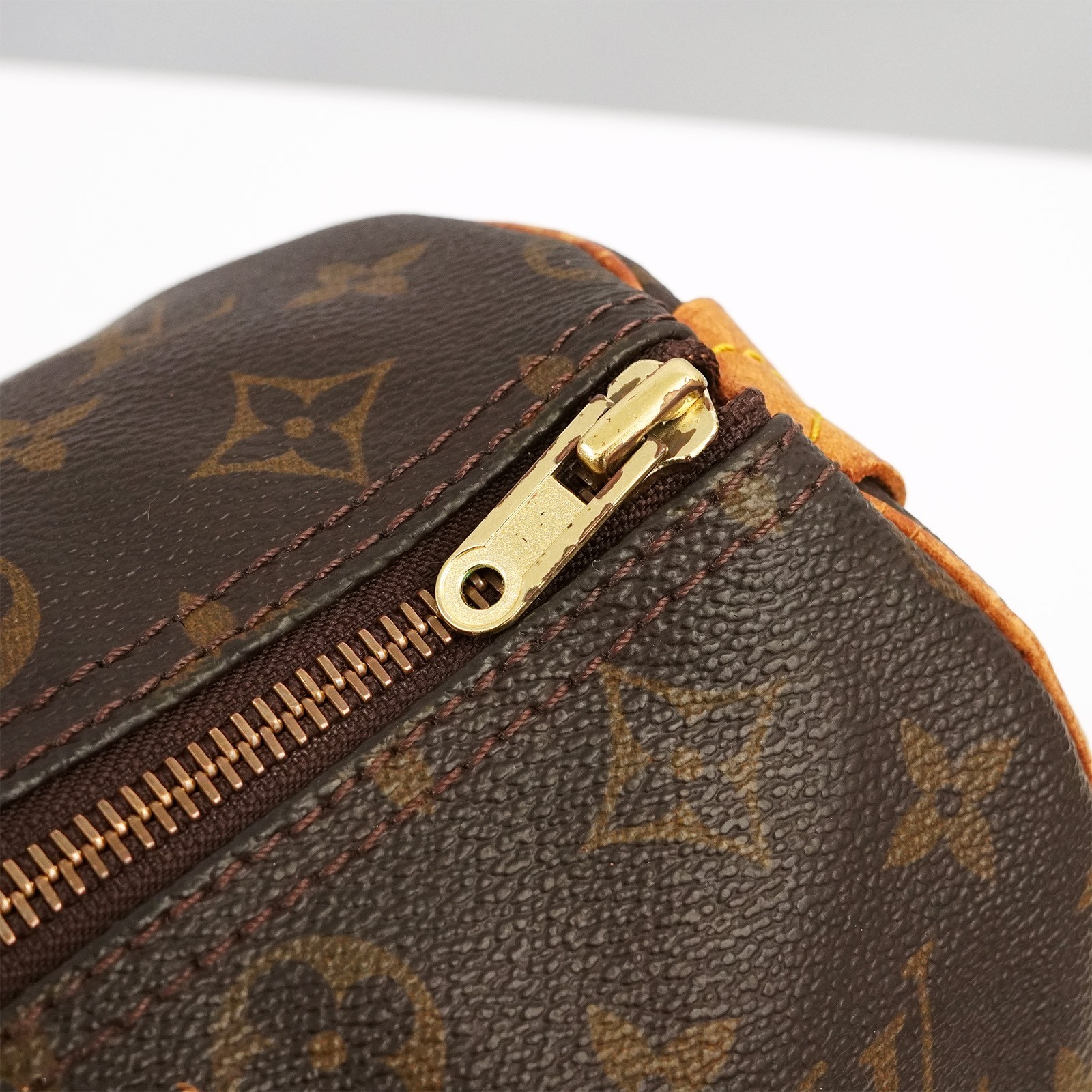 LOUIS VUITTON LV Monogram Speedy 30 M41526 Hand Bag Brown VI0911 Auth #56793A