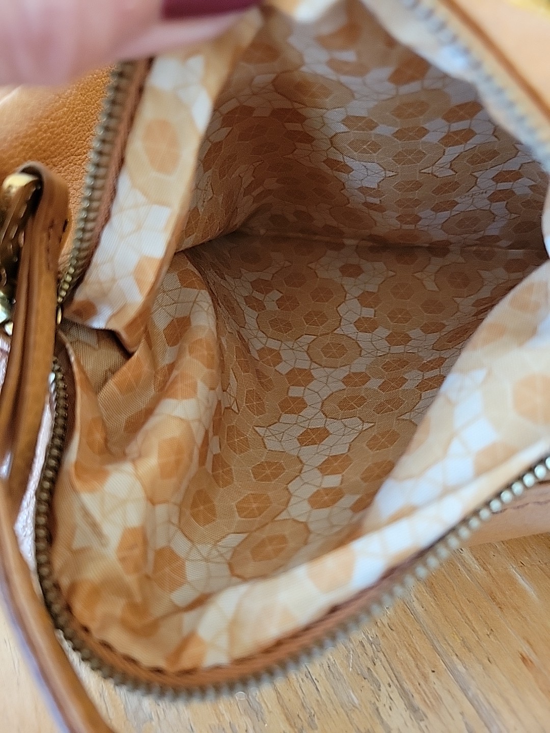 HOBO International Blaze Convertible Leather Backpack Tote Bag Camel