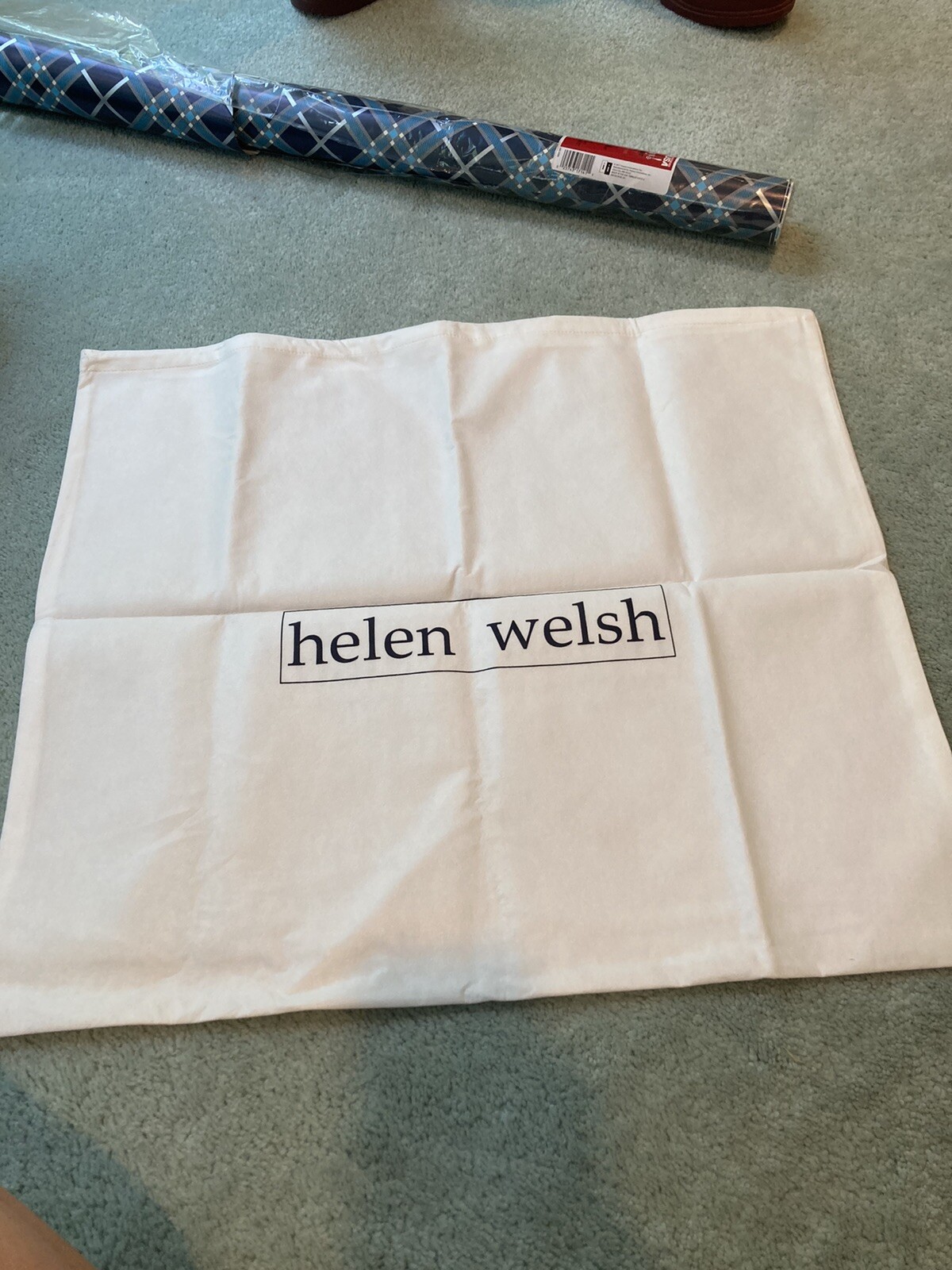 helen welsh dust bag/purse Bag Approx 18×21 Inches, Black And White Drawstring