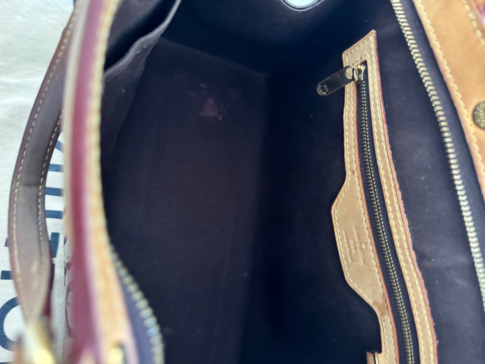 Louis Vuitton Brea Shoulder Bag MM Amarante Leather Monogram Vernis