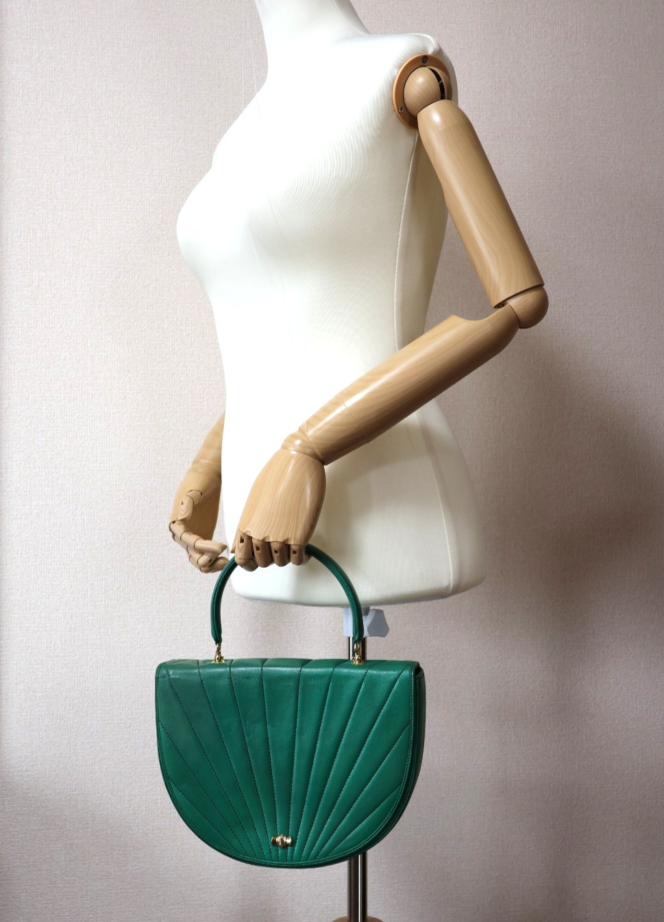TIFFANY & CO. Vintage 2Way Lambskin Chain Shoulder Bag Tiffany Blue Authentic