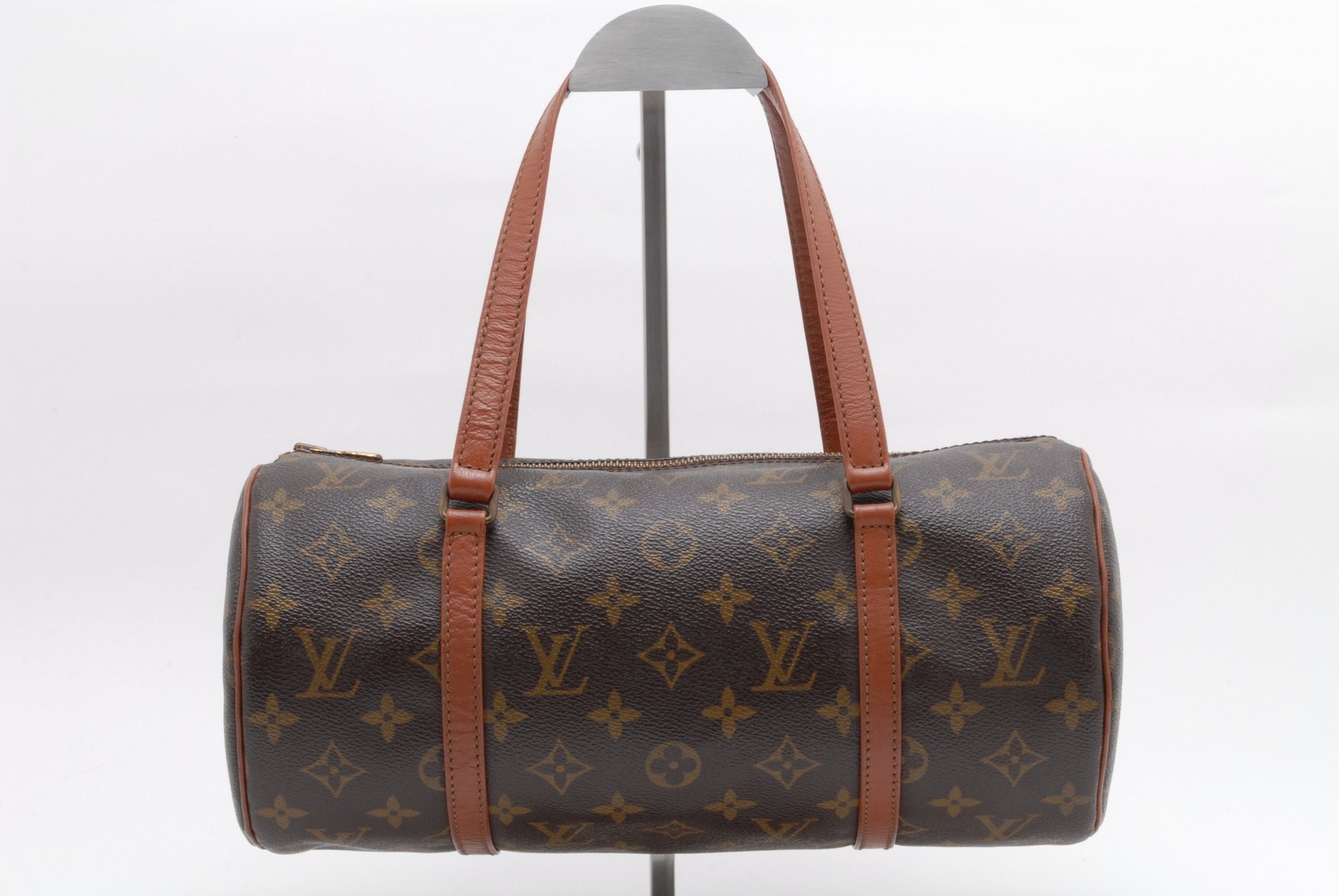 LOUIS VUITTON Papillon 30 Hand Bag Brown Monogram PVC LV
