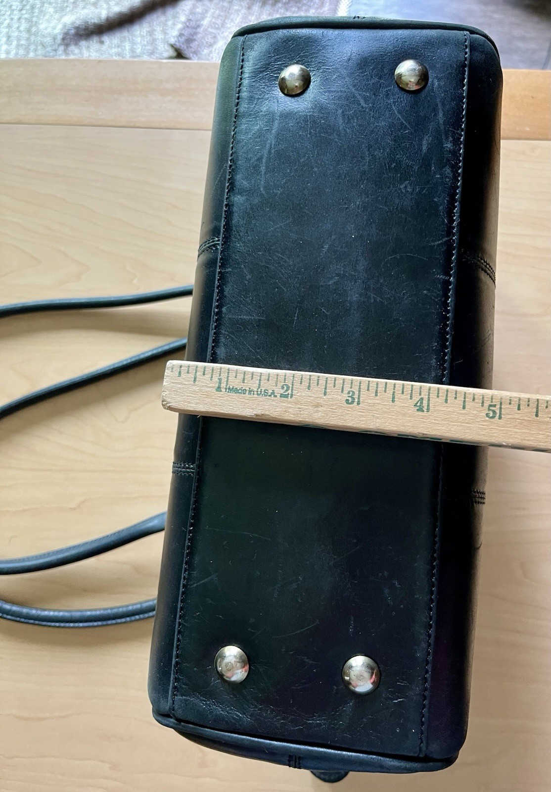 Vtg Soft Cowhide Leather Purse Black Oz Orifaz Walking By The World New Zafiro