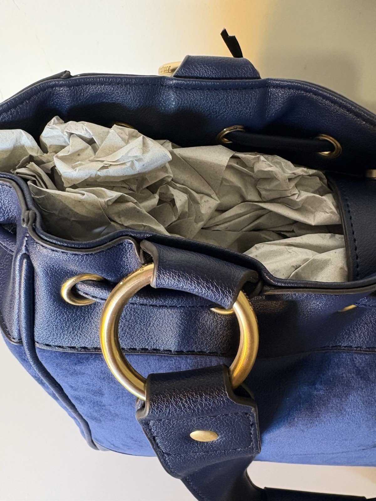 Juicy Couture Blue Velour Lovers Club Tote Bag & Matching Wallet Set NWT Y2K