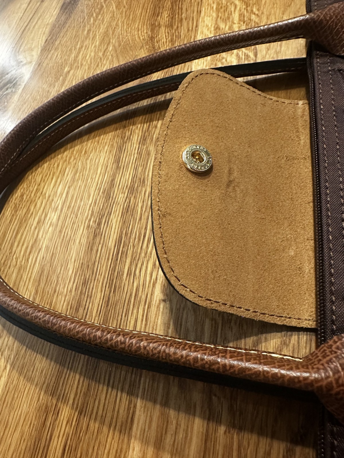 Longchamp Le Pliage Tote Shoulder Bag Medium Ebony Brown L2605089P81
