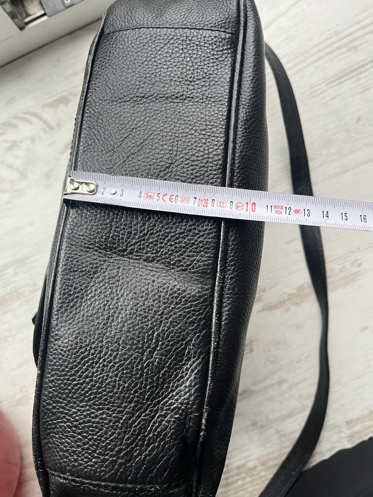 Marc by Marc Jacobs Petal to the Metal Natasha Black Leather Crossbody Bag