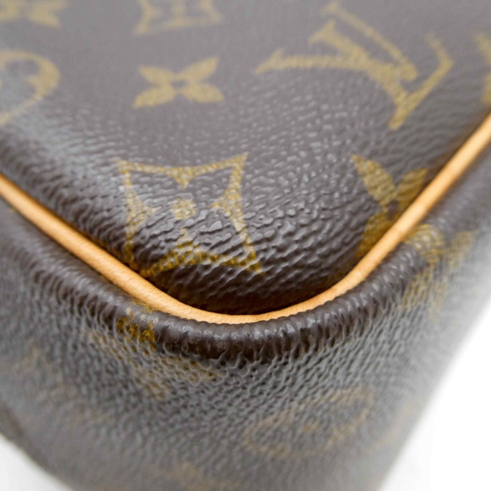 Louis Vuitton Deauville M47270 Monogram PVC Leather Hand Travel Bag 1121