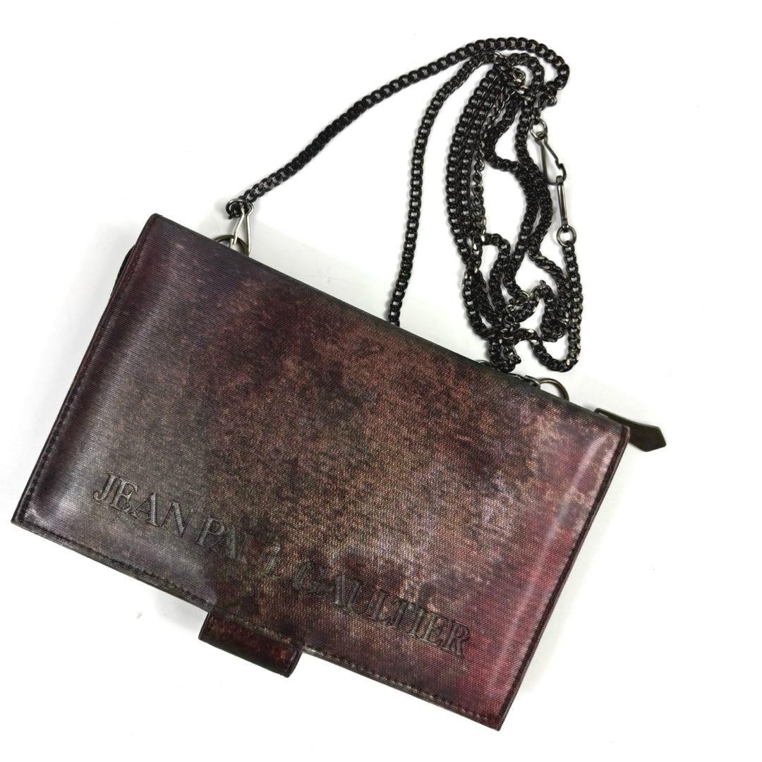 Jean Paul Gaultier V Cyber ​​Shoulder Bag Chain Wallet Vintage From Japan