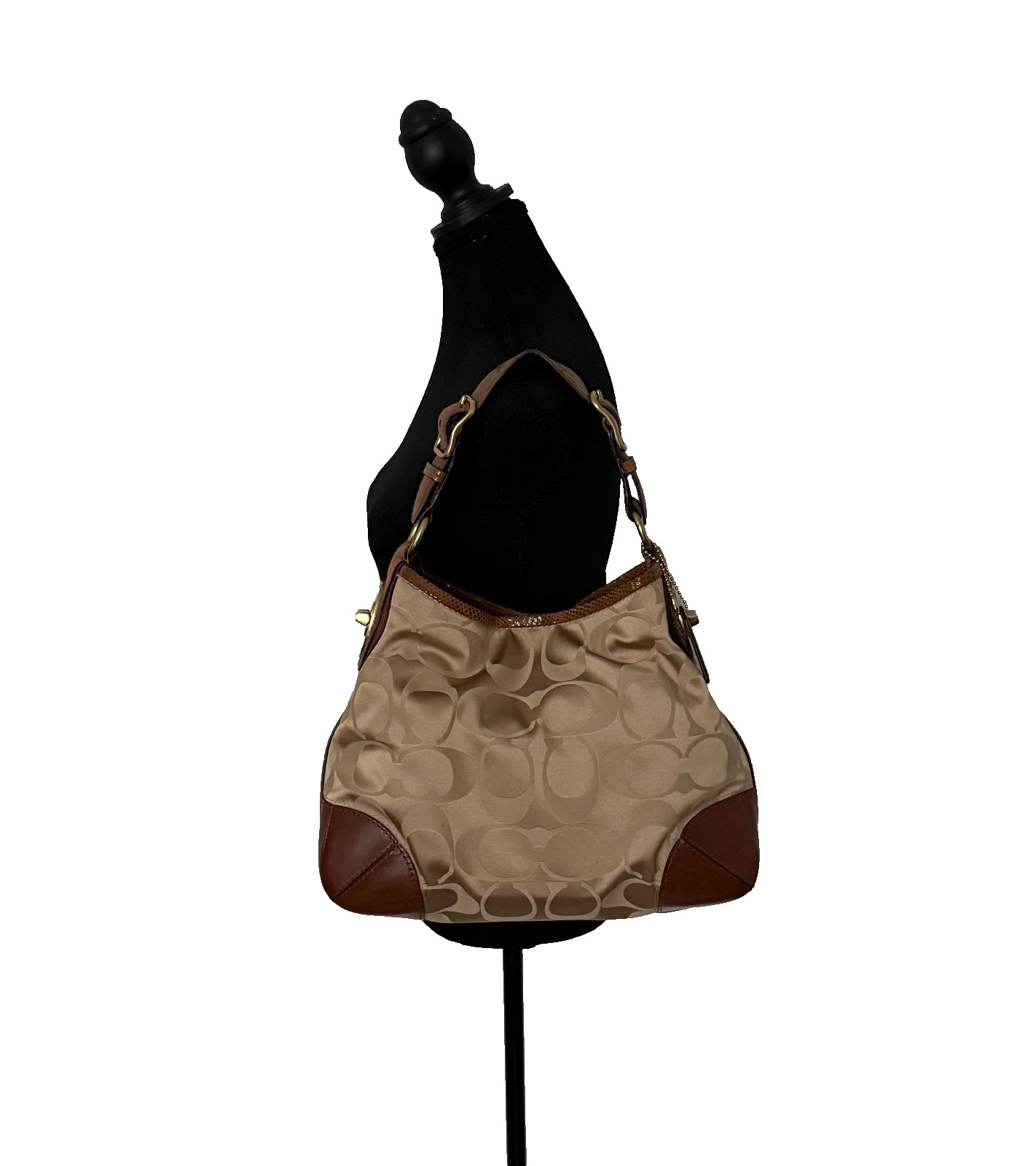 COACH PEYTON SIGNATURE SHOULDER HOBO BAG | KHAKI NUTMEG | STYLE NO. 14525 | NWT