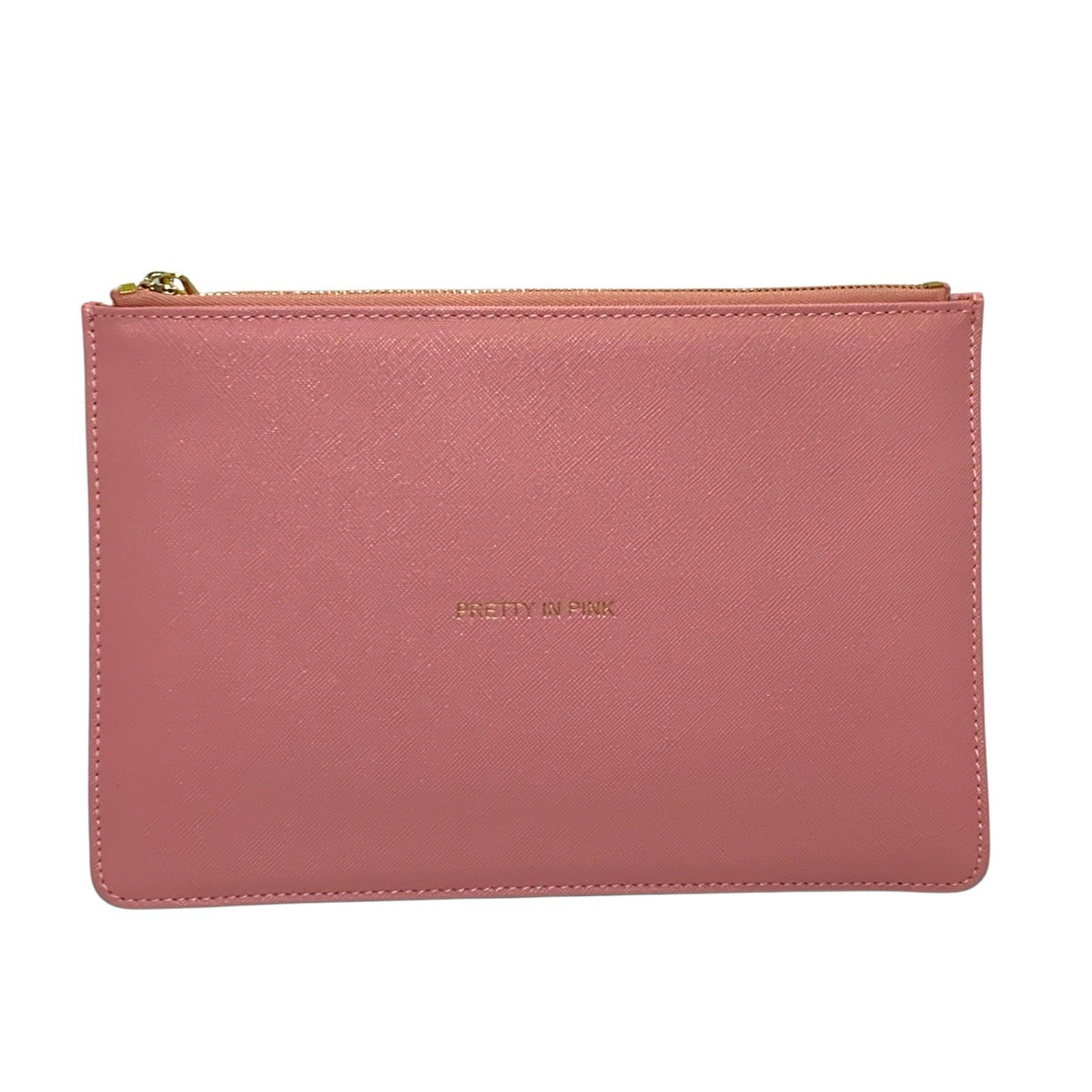 Katie Loxton Pretty In Pink Clutch Perfect Pouch Pink w/Gold Plated Hardware