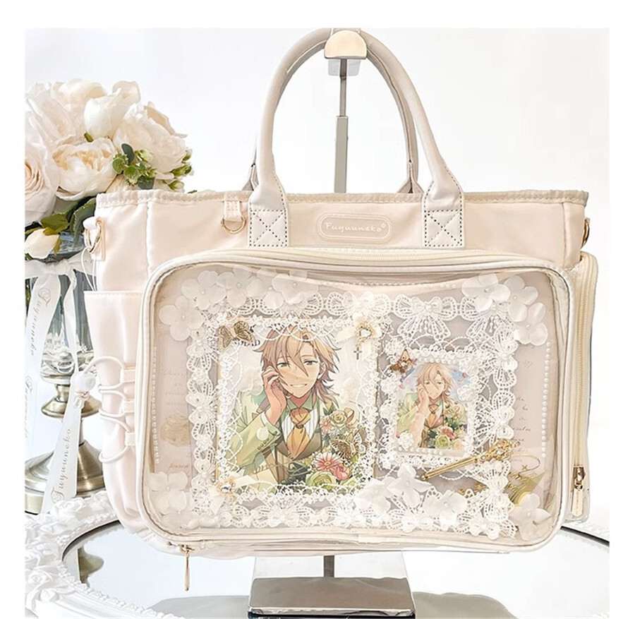 Puppy Itabag Lolita Backpack Handbag A4 Transparent Shoulder Crossbody Bag Tote