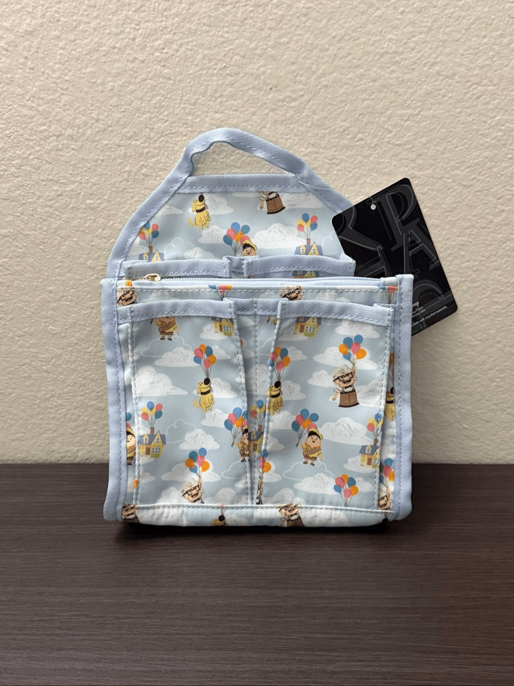 Disney Pixar Up Carl Balloon Allover Print Mini Backpack Organizer