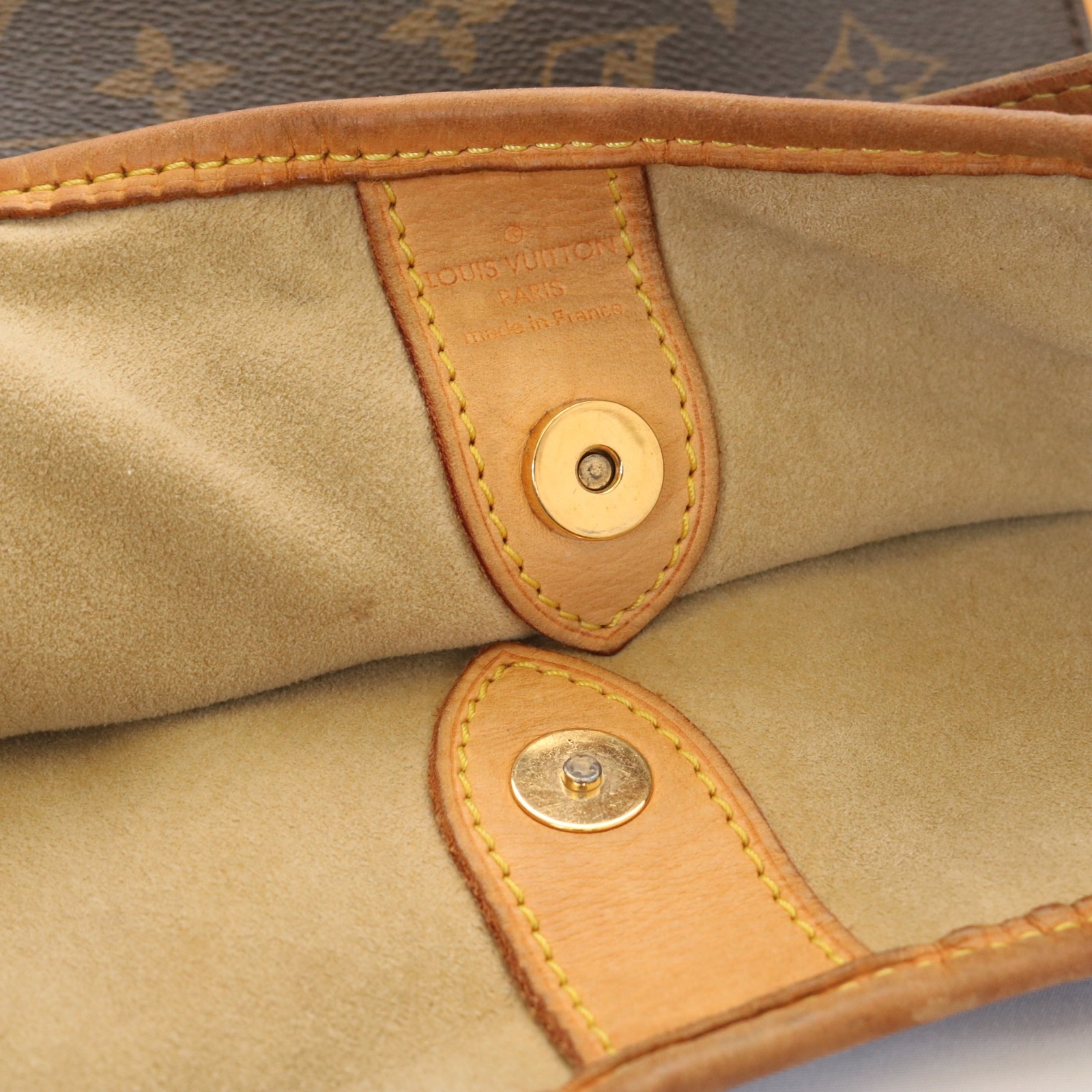 Authentic Louis Vuitton M56381 Galliera GM Brown Monogram Shoulder Bag