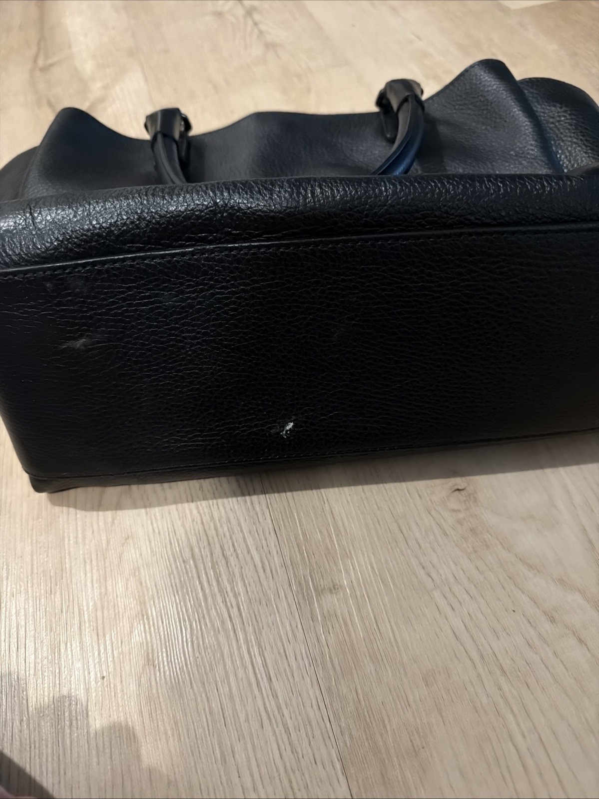 A Bellucci Black Pebble Leather Bag