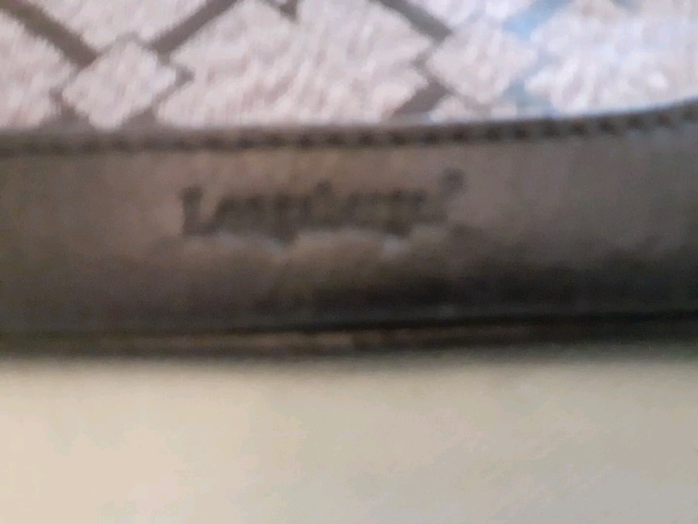 Longaberger “Signature” Wristlet With Leather Trim For Coins, Credit Cards Etc.