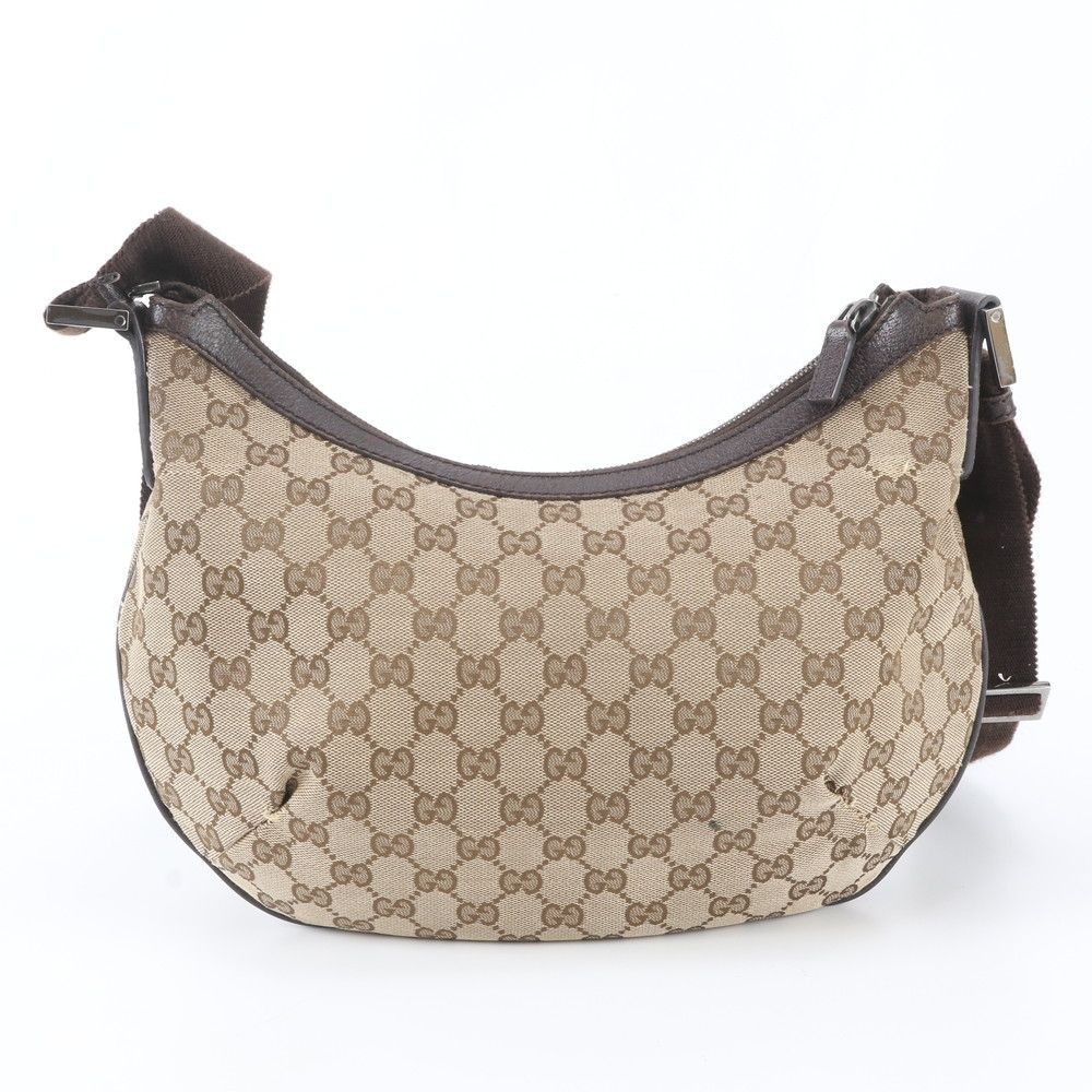 Gucci GG canvas 181092 leather shoulder bag diagonal messenger genuine leather