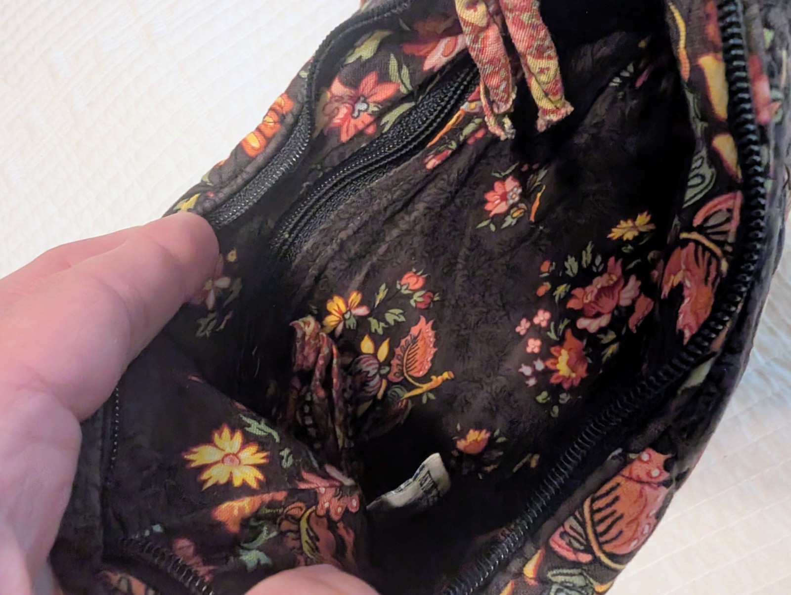 Vintage 1990 Vera Bradley Molly in Chocolat Shoulder Bag Retired