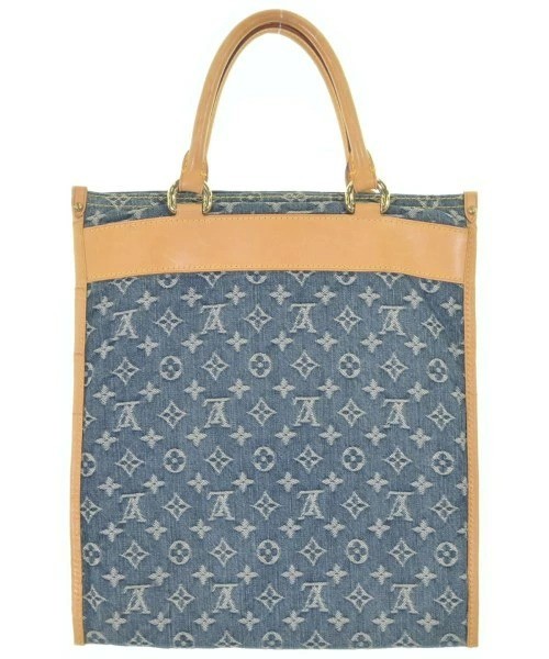 Auth Louis Vuitton Monogram Denim Flat Shopper M95018 Tote W/B/D