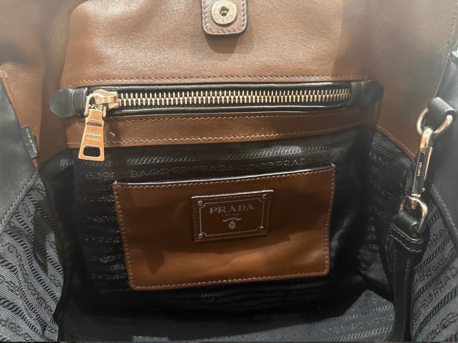 Authentic Prada Shoulder Calfskin Leather Handbag – Excellent Condition